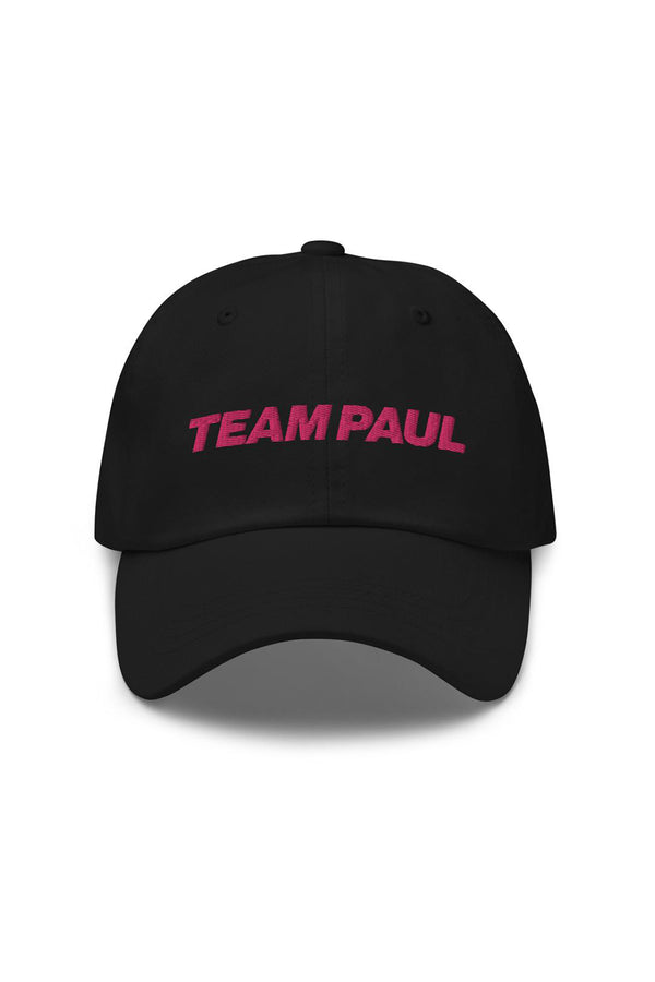 Team Paul Black Dad hat